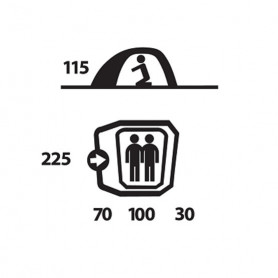 BRUNEL палатка, 2, зелёный