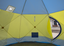 Палатка зимняя ЧУМ 3 (трехслойная, с выводом под трубу)