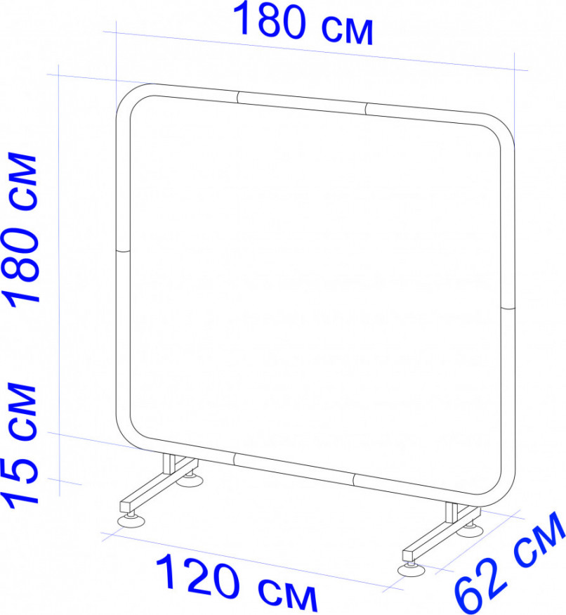Экран защитный 1,8х1,8 (Стеклоткань), Митек