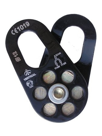 Блок-ролик одинарный с подшипником сталь 0402, Вертикаль